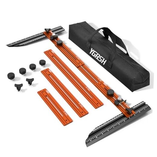 Orange Stair Tread Template Tool – 72” Precision Measuring Tool