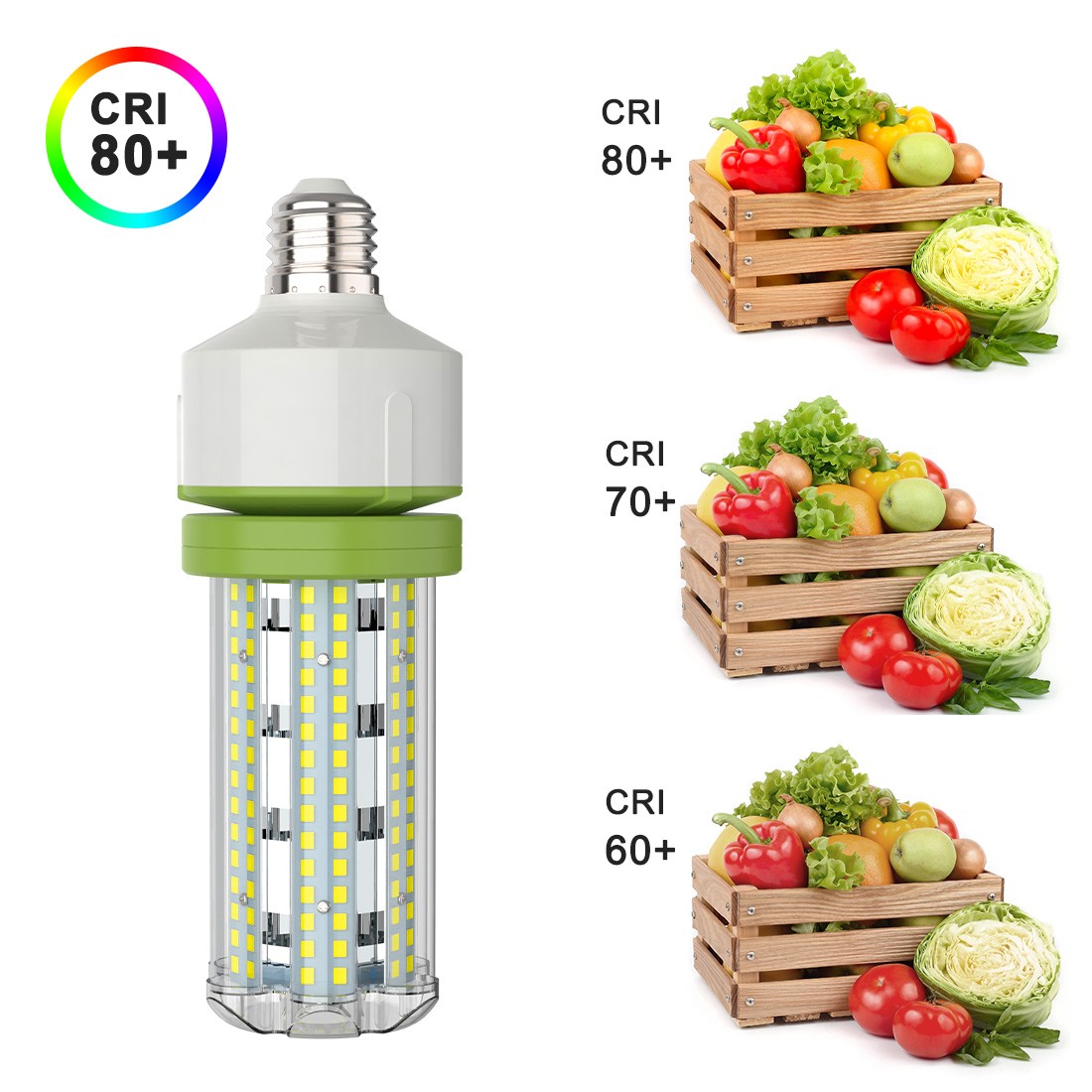 60W 8400lm LED Light Bulbs 5000K Daylight Home Workshop Energy Efficient E26 E27