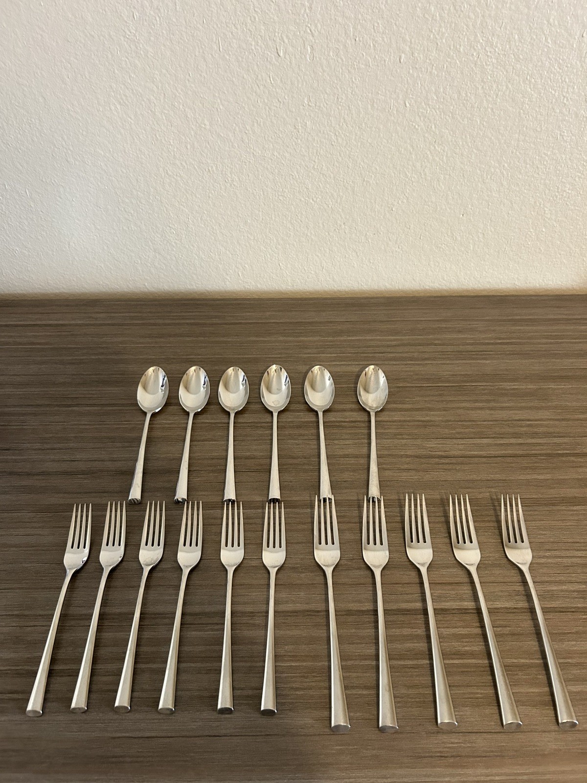DANSK International Stainless steel BISTRO CAFE 17PC flatware set CLEAN