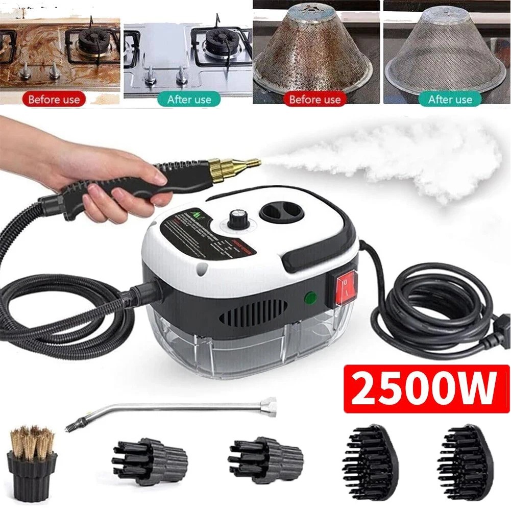 2500W Handheld Car Detailing Cleaning Machine High Temp Steam Cleaner Household